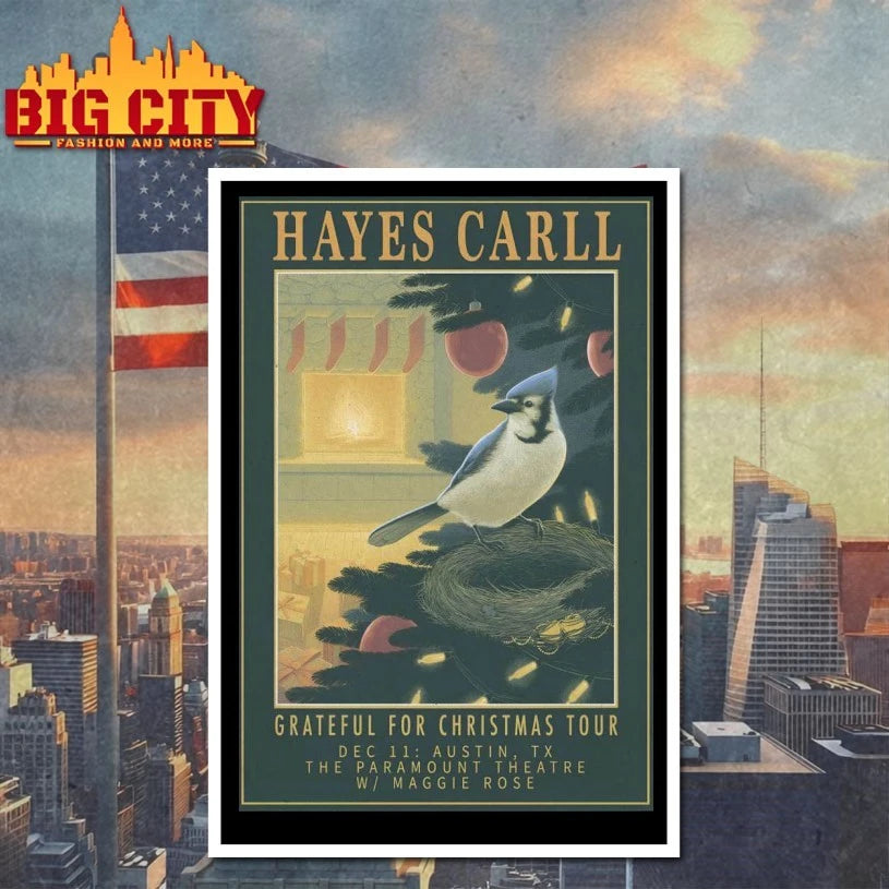 Hayes Carll In Austin TX On Dec 11 2025 Poster shirt