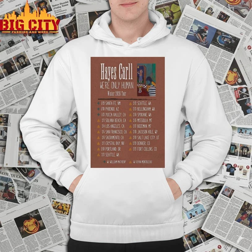 Hayes Carll We’re Only Human 2026 Poster shirt