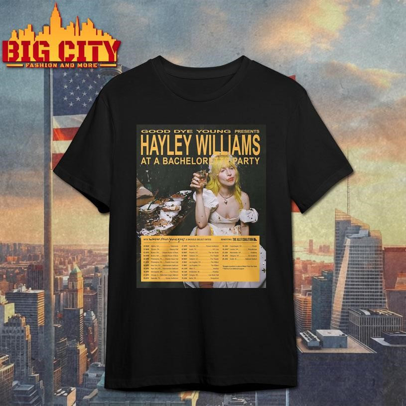 Hayley Williams Ego Death at a Bachelorette Party Tour 2026 poster shirt