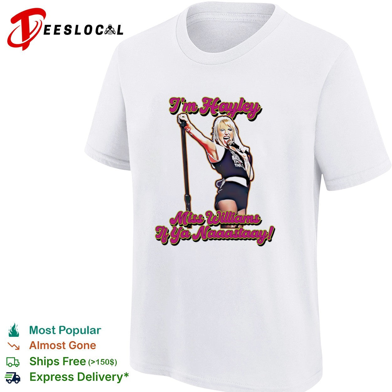 Hayley Williams Paramore im Miss if ya naaastaay singer shirt