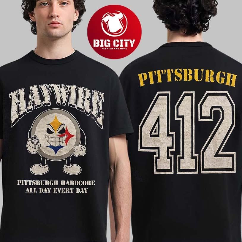 Haywire Pittsburgh 2026 At Stage AE On February 12 2026 Pittsburgh Hardcore All Day Everyday Two Sided Shirt