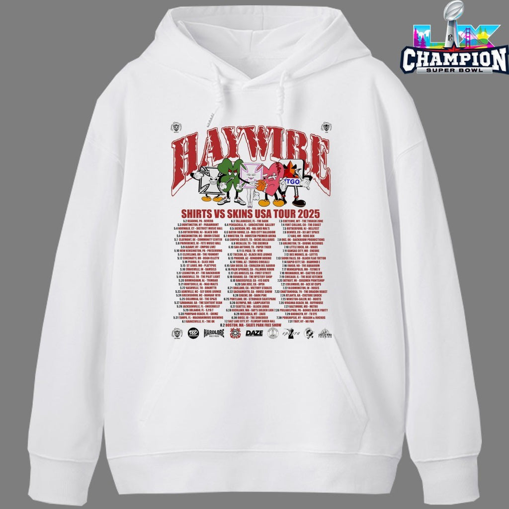 Haywire Shirts VS Skins 2025 Tour T-shirts
