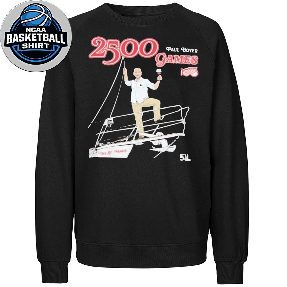 Head Equipment Manager Paul Boyer 2500 games Logo T-Shirt