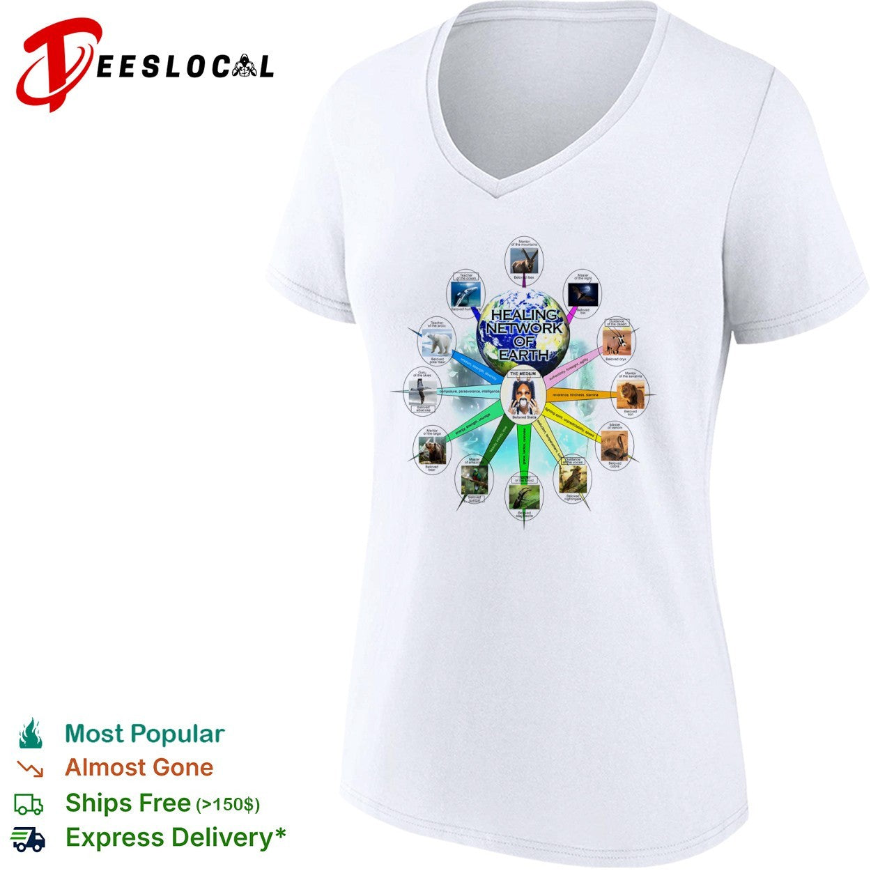 Healing Network of Earth Beloved Stella and the Animal Kingdom shirt