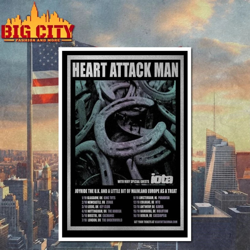 Heart Attack Man Live October 2025 Poster Shirt