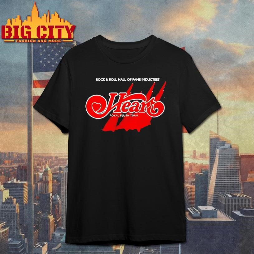 Heart Band Royal Flush Tour 2025 Celebration Shirt