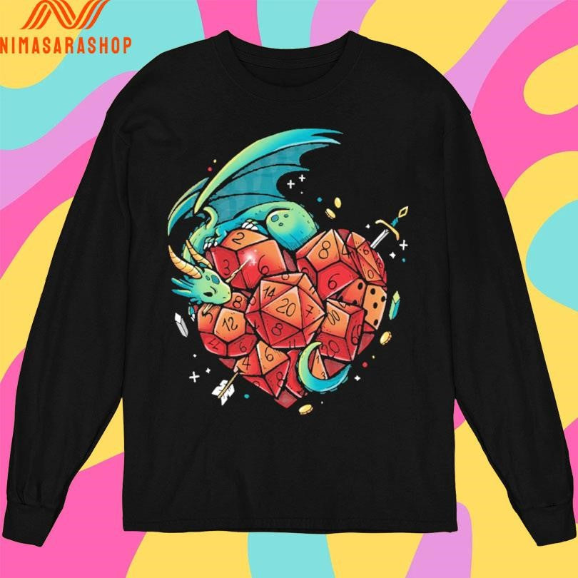 Heart Of A Gamer Dragon Shirts