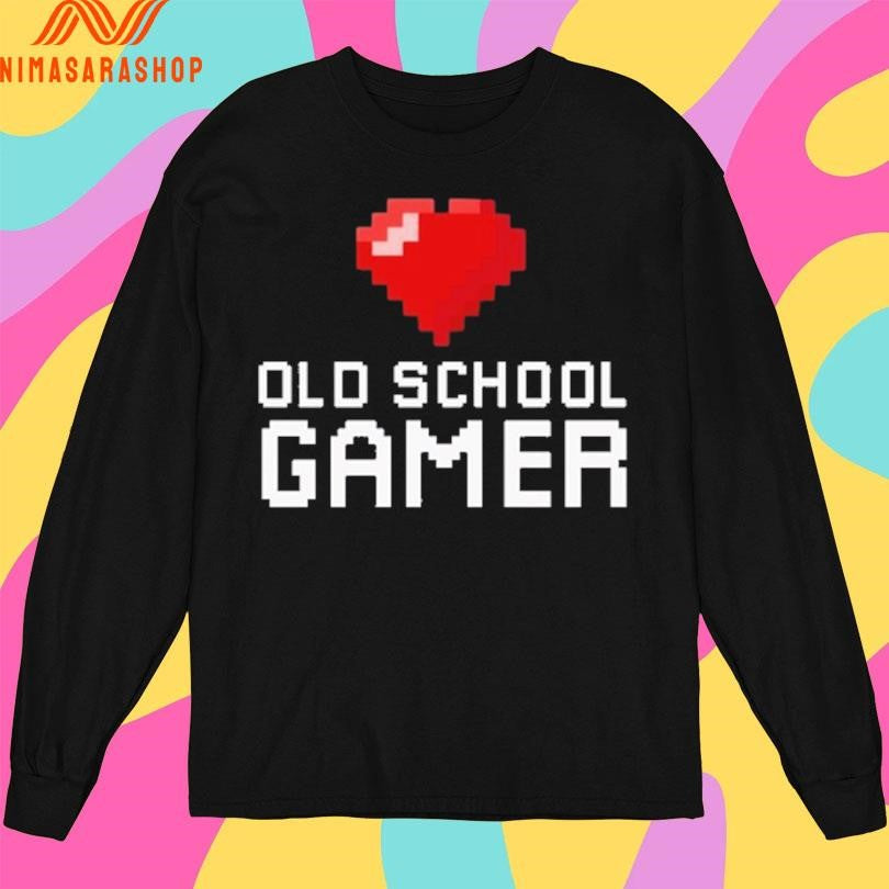 Heart Old School Gamer Shirts