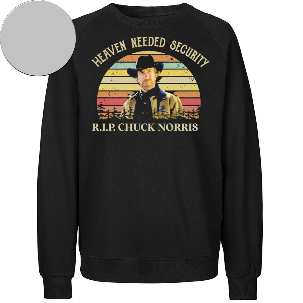 Heaven Needed Security RIP Chuck Norris Legend Shirt