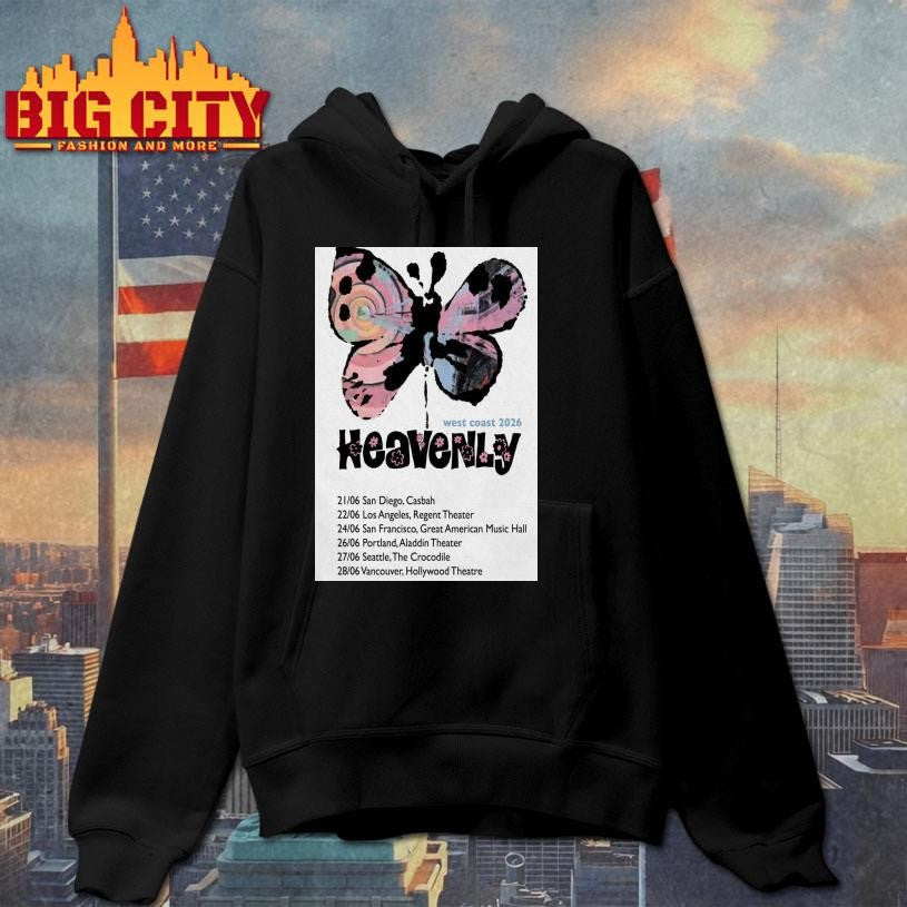 Heavenly West Coast 2026 Tour Poster shirt