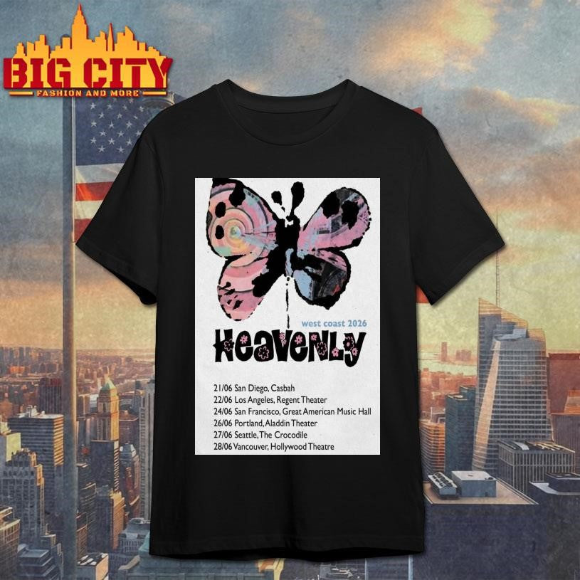 Heavenly West Coast 2026 Tour Poster shirt