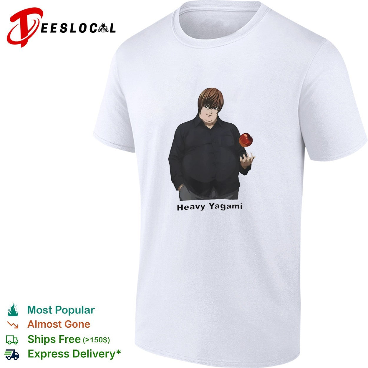 Heavy Yagami Death Note parody shirt