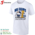 Hello Kitty wearing Knicks jersey 2026 NBA Champs trophy confetti cartoon shirt
