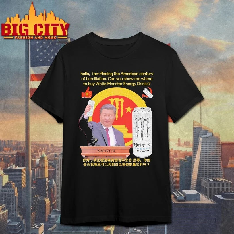 Hello, i am fleeing the American century of humiliation. Can you show me where to buy White Energy Drinks Shirt