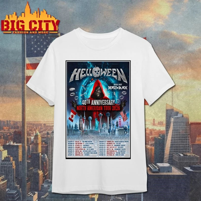 Helloween North American Tour 2026 Poster shirt