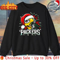 Helmet Santa Hat Green Bay Packers Christmas shirt