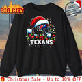Helmet Santa Hat Houston Texans Christmas shirt