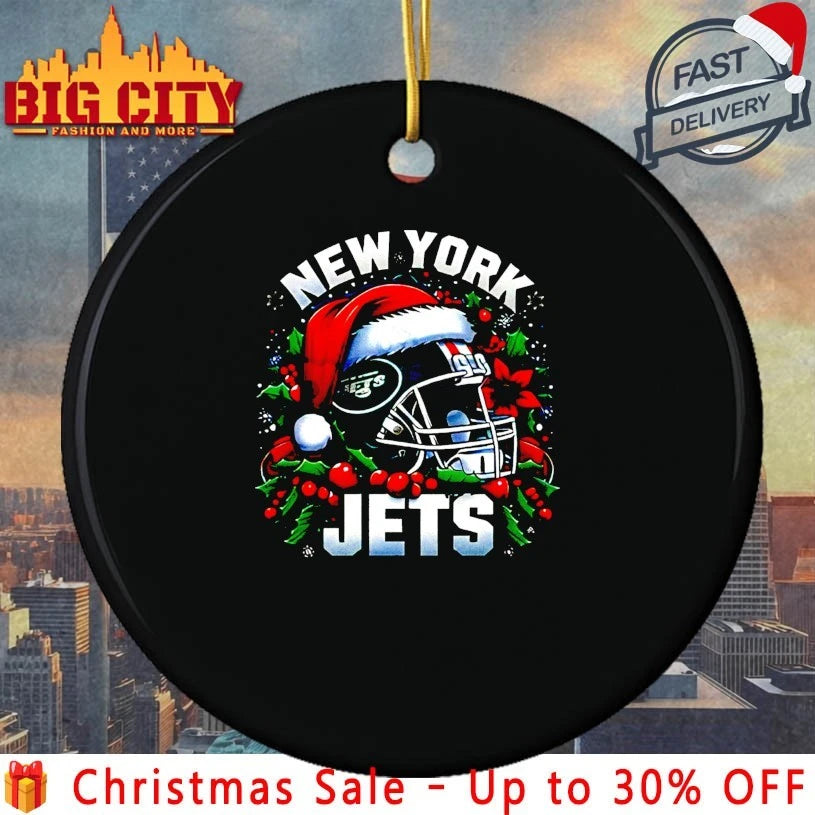 Helmet Santa Hat New York Jets Christmas shirt