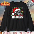 Helmet Santa Hat Oakland Raiders Christmas shirt