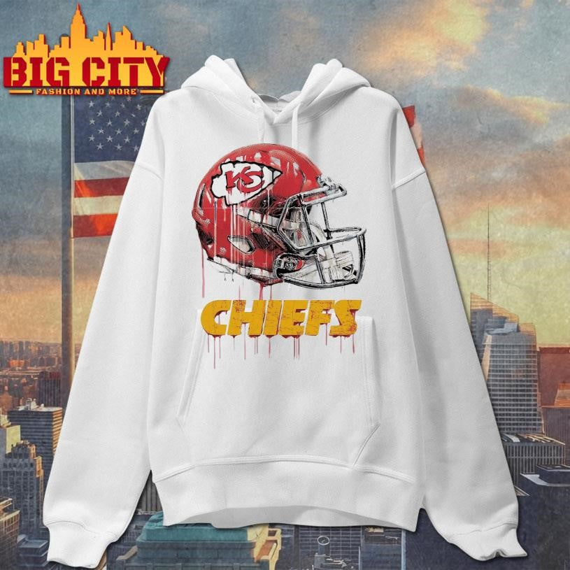 Helmet dripping Chiefs Shirt