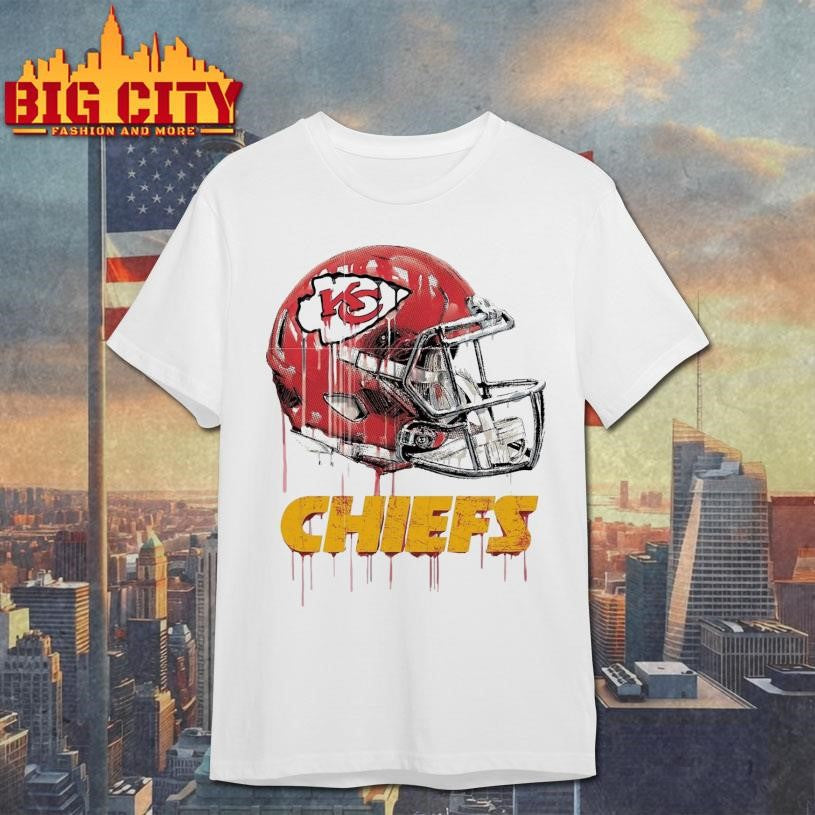 Helmet dripping Chiefs Shirt