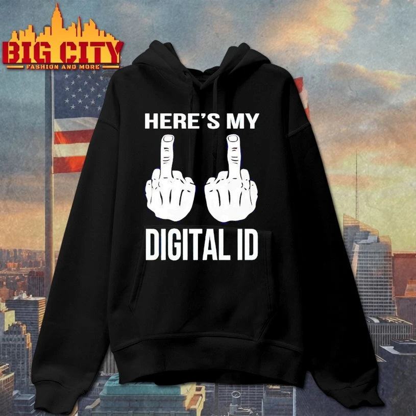 Here’s My Digital ID Middle Finger shirt