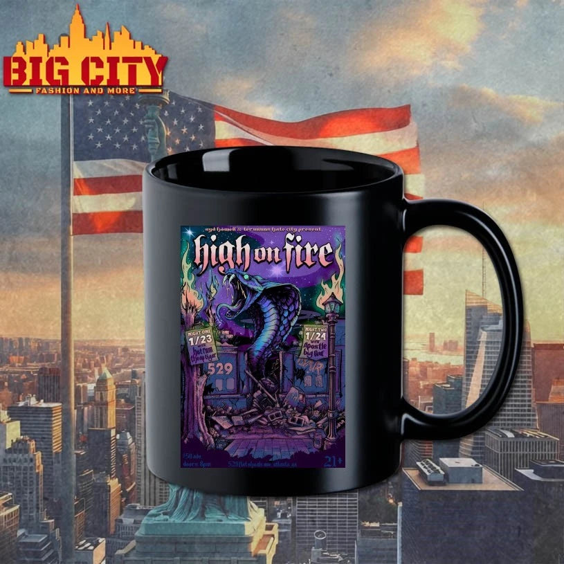 High On Fire Atlanta 1-23 1-26-2025 Tour Poster shirt