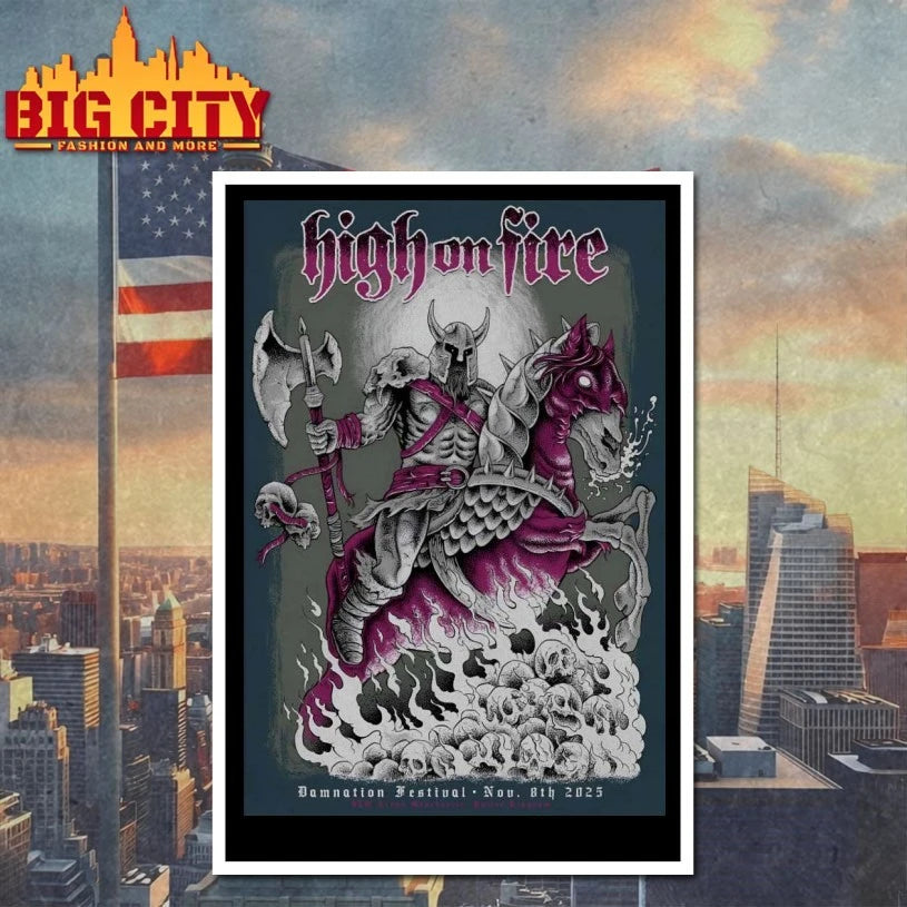 High On Fire Damnation Festival On Nov 8 2025 Poster shirt