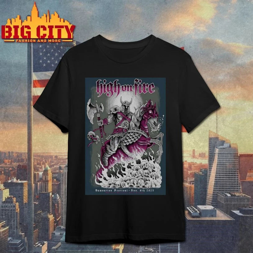 High On Fire Damnation Festival On Nov 8 2025 Poster shirt