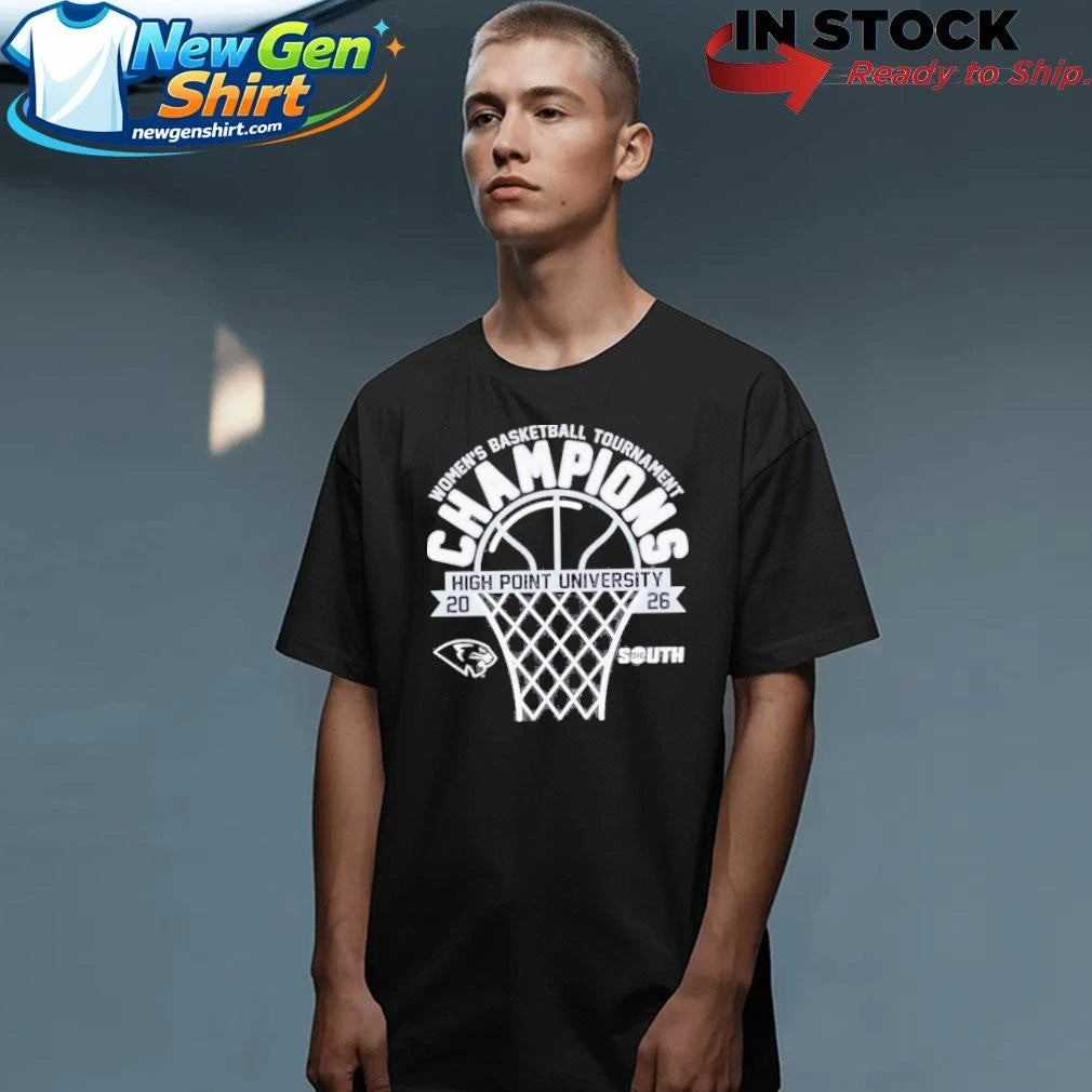 High Point Panthers 2026 Big South Women’s Basketball Tournament Champions Shirt