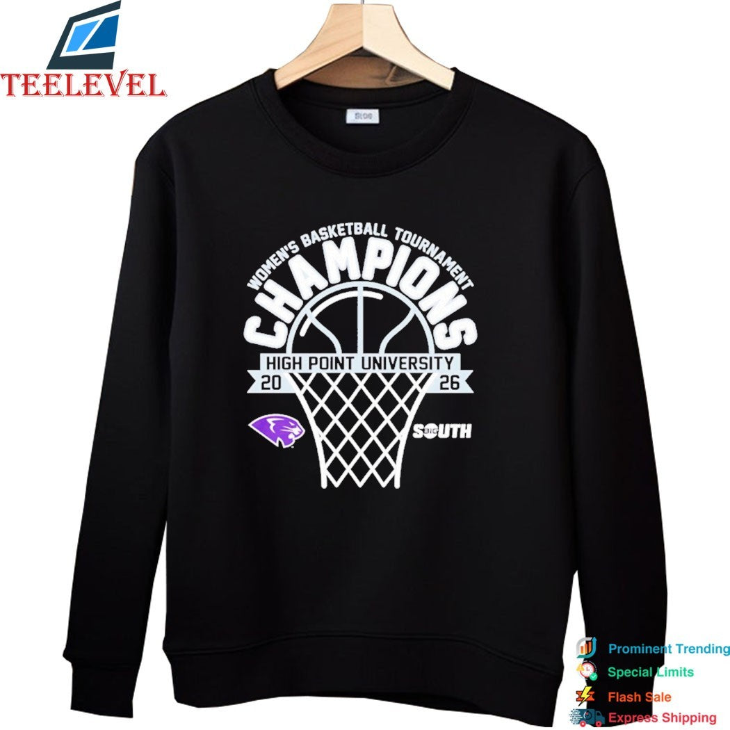 High Point Panthers 2026 Big South Women’s Basketball Tournament Champions T-Shirts