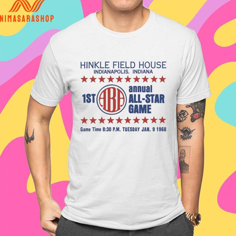 Hinkle Field House Indianapolis Indiana 1st Aba Annual All-Star Game Shirts
