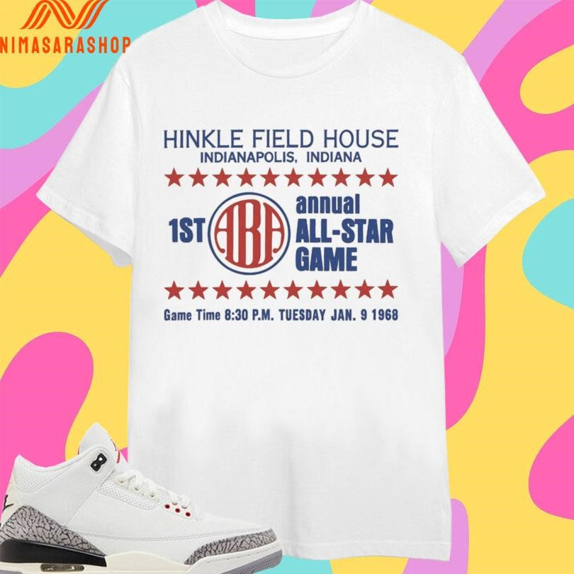 Hinkle Field House Indianapolis Indiana 1st Aba Annual All-Star Game Shirts