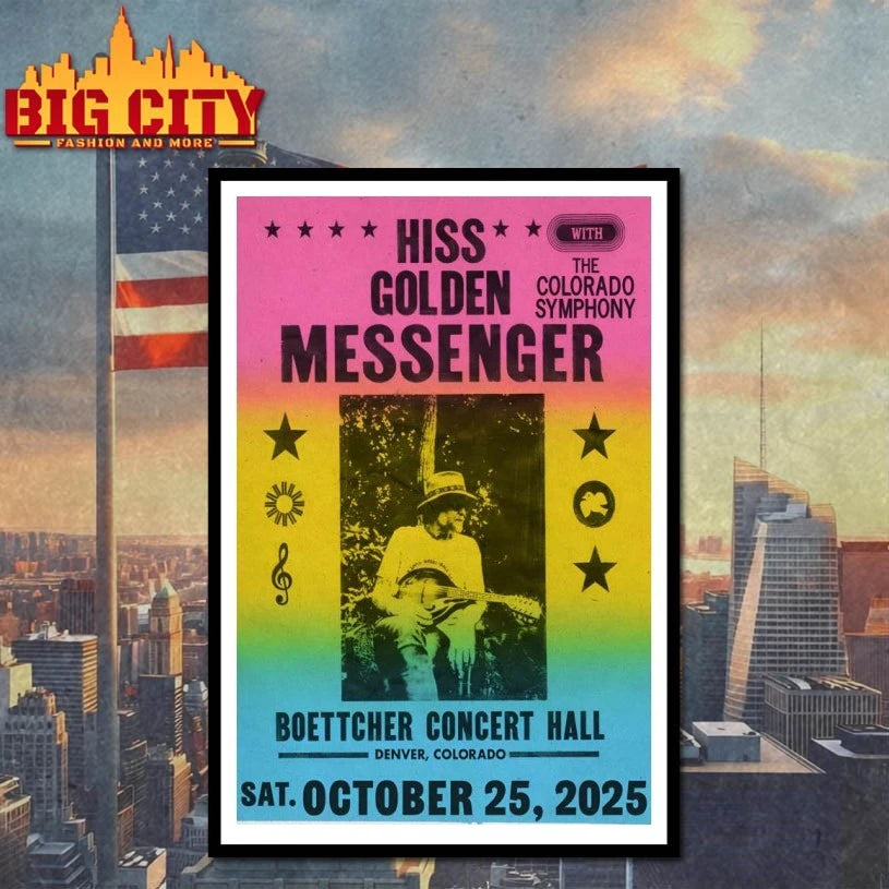 Hiss Golden Messenger Denver CO October 25 2025 Poster shirt