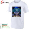 Historic mansion concert stage night scene art shirt
