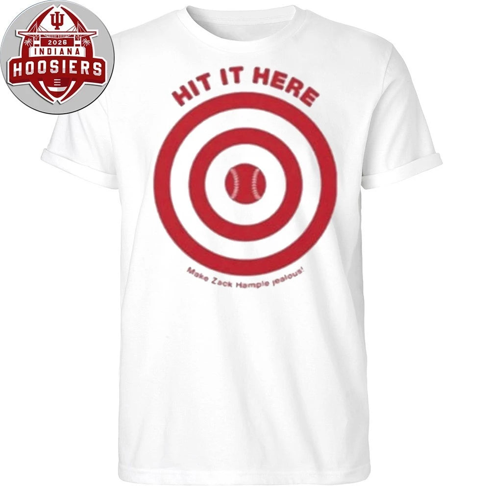 Hit It Here Target Baseball Shirt