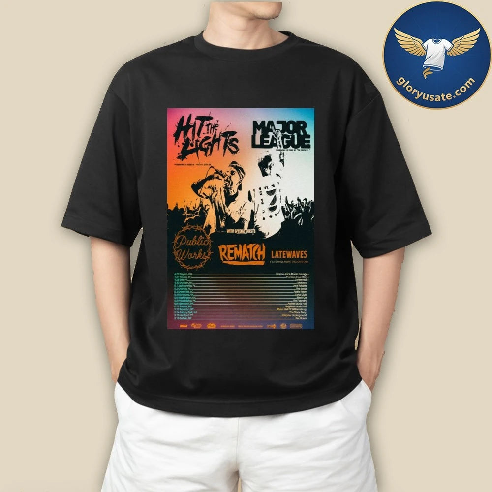 Hit The Lights Tour 2026 Poster Shirt