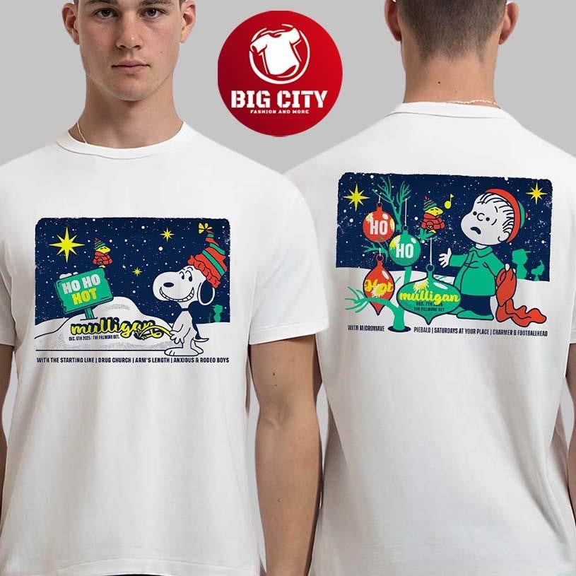 Ho Ho Hot Mulligan Detroit Michigan 2025 Night 1 And 2 Combined VIP Poster Two Sided Shirt