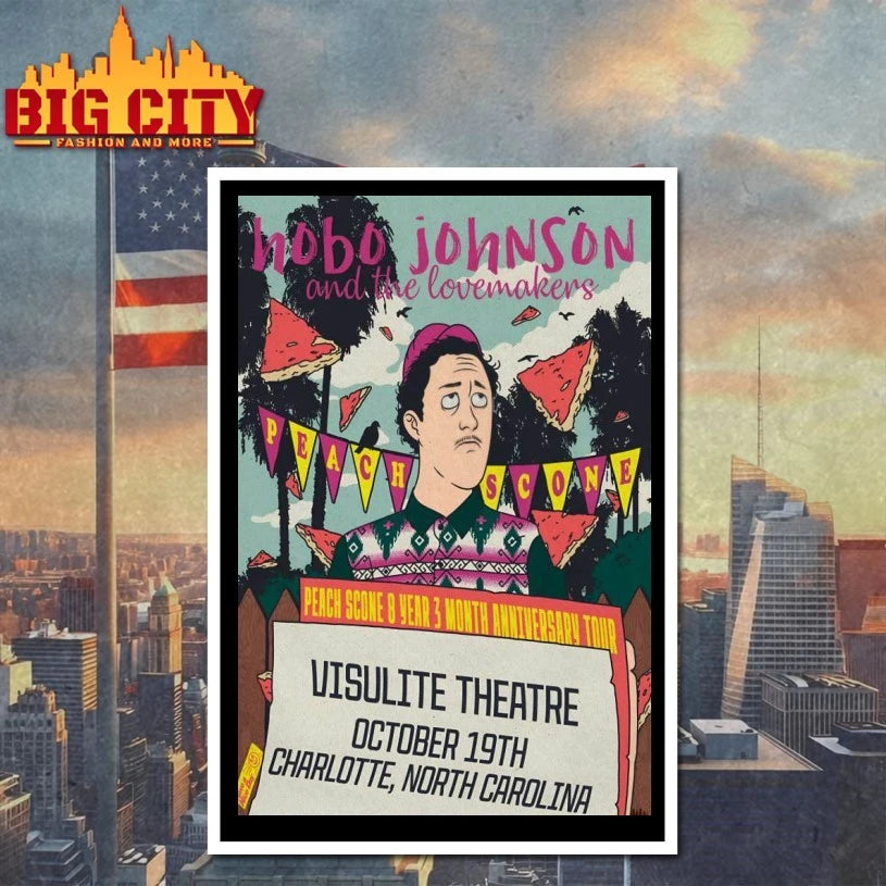 Hobo Johnson Oct 19 2025 Charlotte NC-Visulite Theatre Poster Shirt