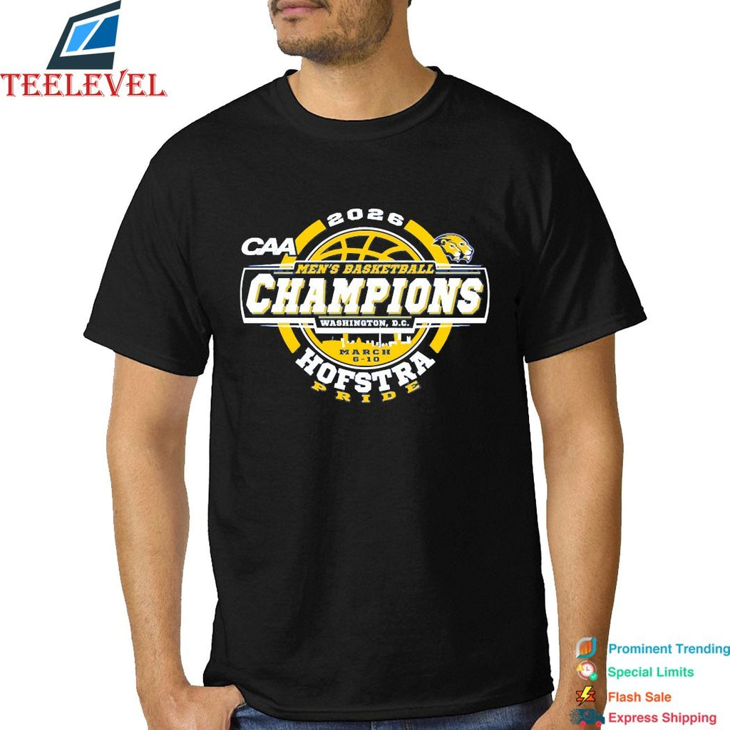 Hofstra University Pride 2026 CAA Men’s Basketball Tournament Champions T-Shirts