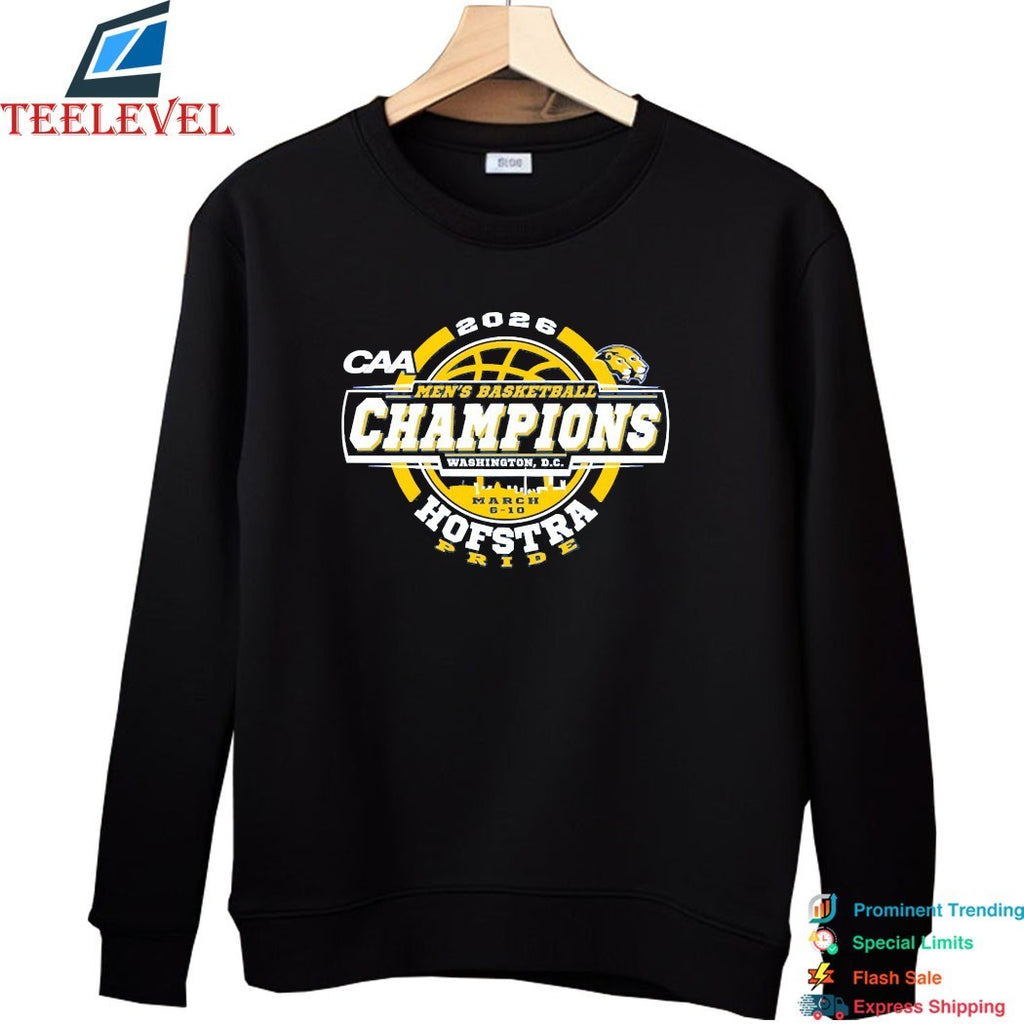 Hofstra University Pride 2026 CAA Men’s Basketball Tournament Champions T-Shirts