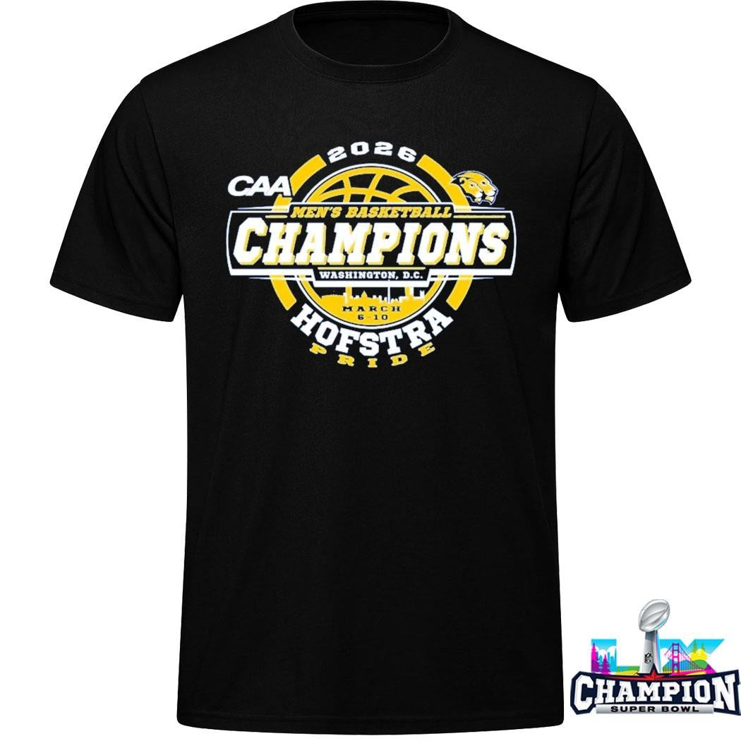 Hofstra University Pride 2026 Caa Men’s Basketball Tournament Champions Shirt
