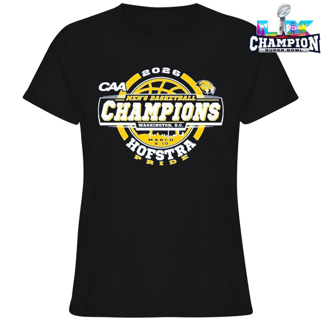 Hofstra University Pride 2026 Caa Men’s Basketball Tournament Champions Shirt