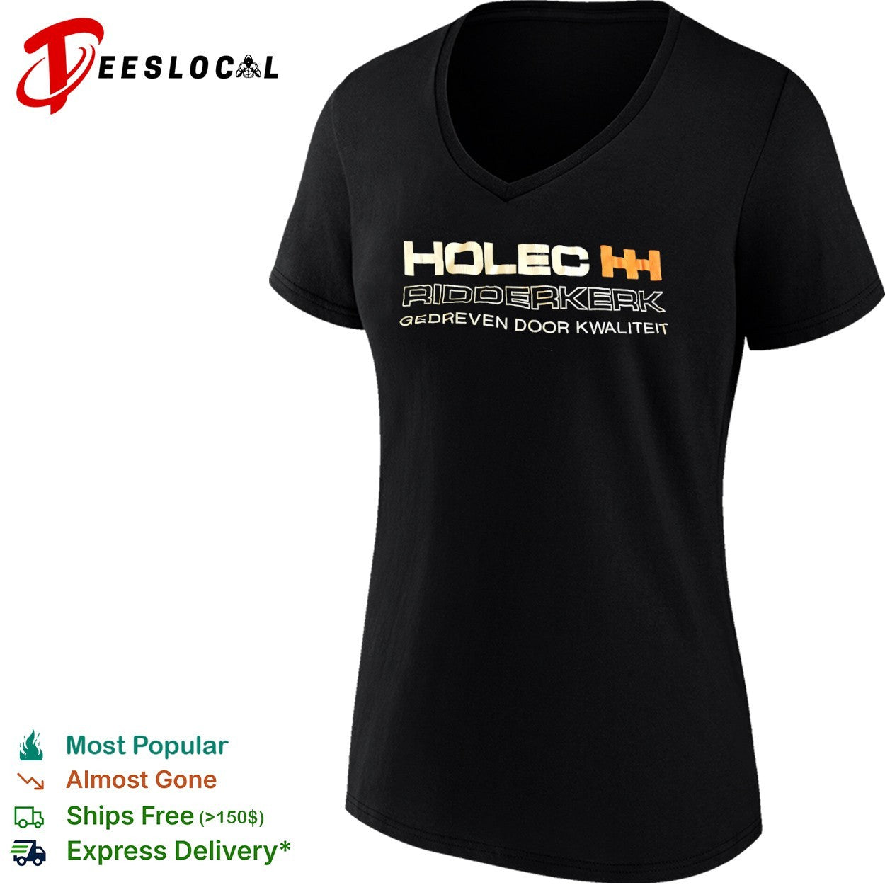 Holec Ridderkerk gedreven door kwaliteit orange logo shirt