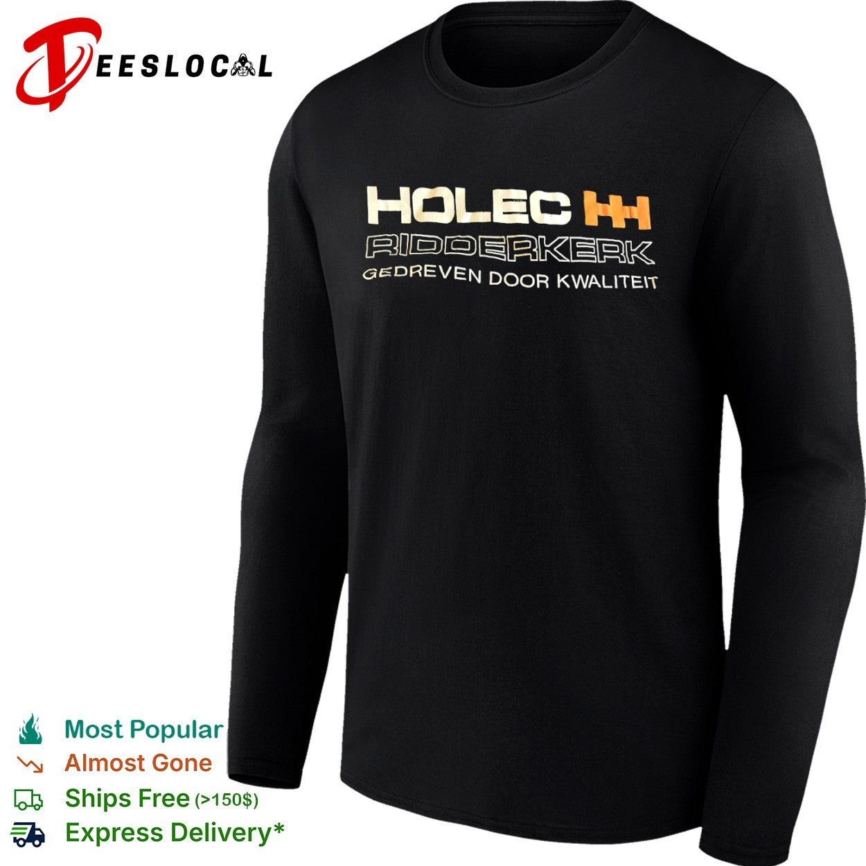 Holec Ridderkerk gedreven door kwaliteit orange logo shirt
