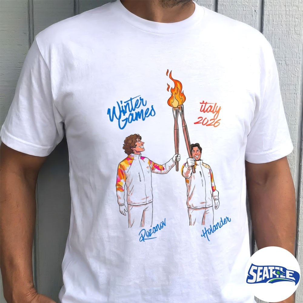 Hollander and Rozanov Olympic Rivalry Winter Games Italy 2026 shirt