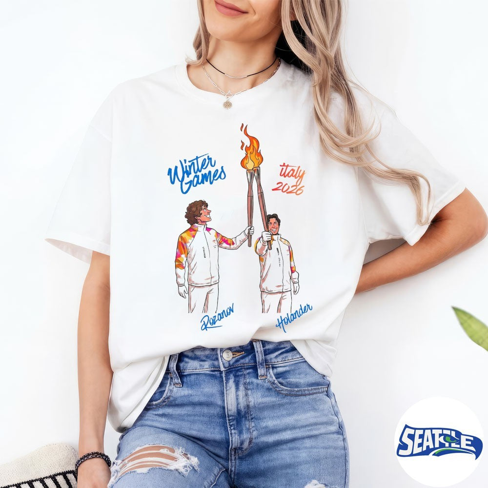 Hollander and Rozanov Olympic Rivalry Winter Games Italy 2026 shirt