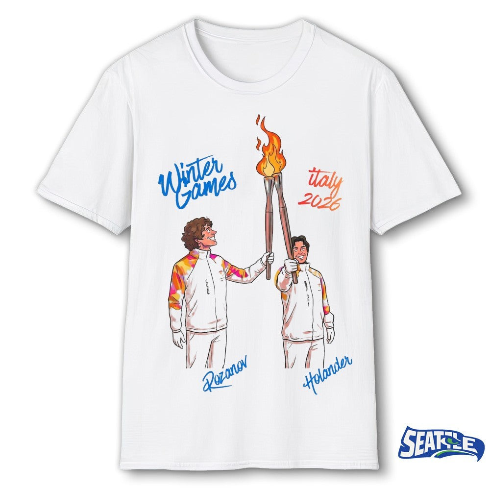 Hollander and Rozanov Olympic Rivalry Winter Games Italy 2026 shirt