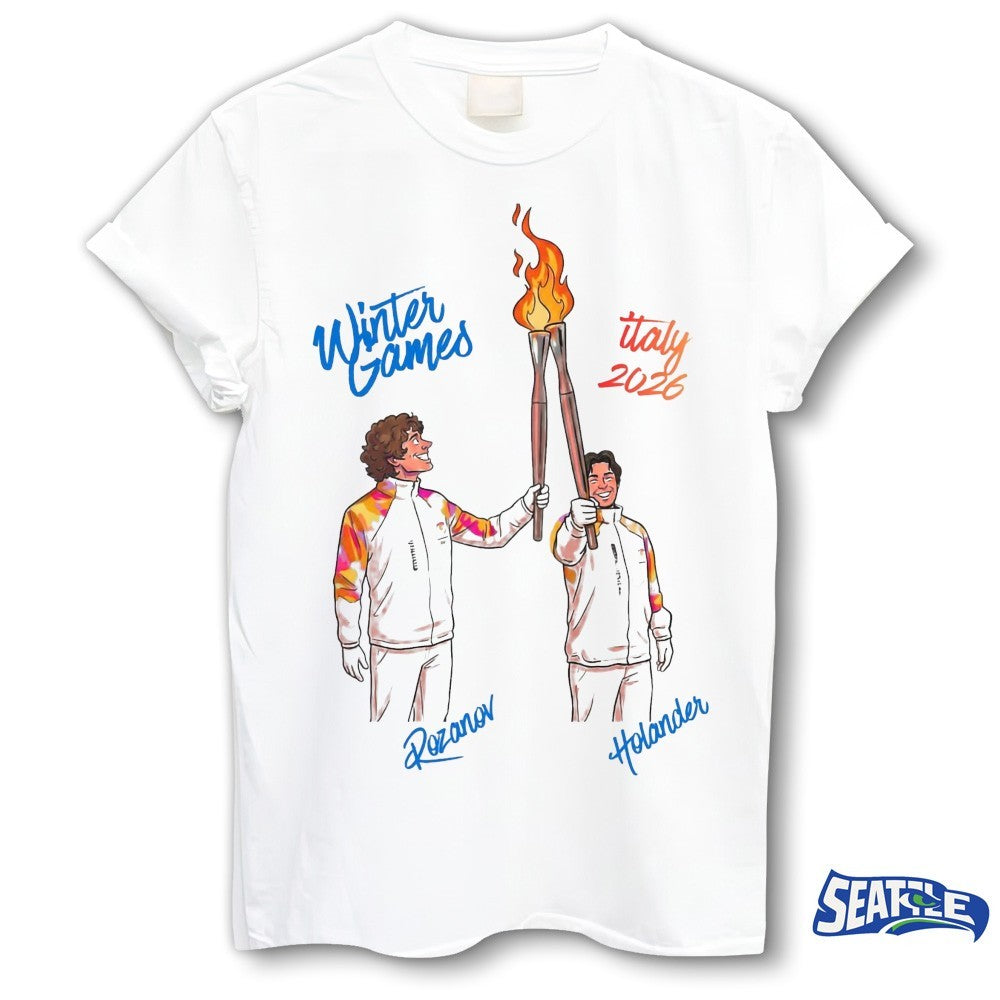Hollander and Rozanov Olympic Rivalry Winter Games Italy 2026 shirt