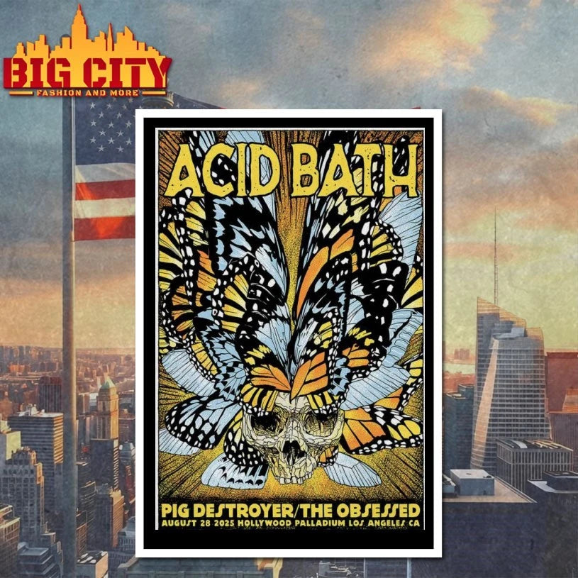 Hollywood, CA Poster Acid Bath Aug 28, 2025 Shirt